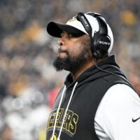 Jan 4, 2026; Pittsburgh, Pennsylvania, USA; Pittsburgh Steelers head coach Mike Tomlin during the first half at Acrisure Stadium.