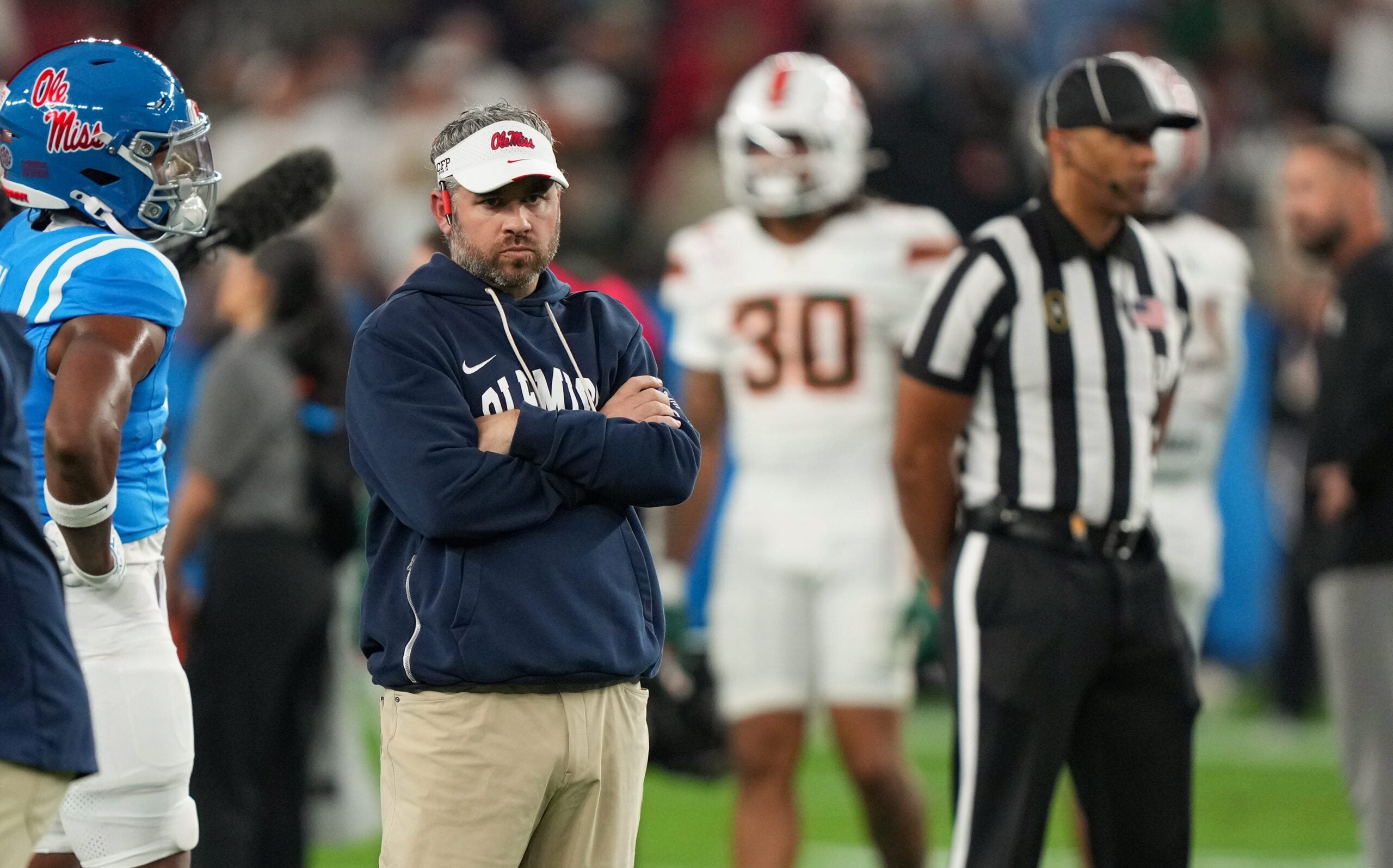 Ole Miss Rebels head coach Pete Golding Miami Hurricanes
