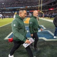 Green Bay Packers head coach Matt Lafleur walks off the field after their wild card playoff game Saturday, January 10, 2026 at Soldier Field in Chicago, Illinois. The Chicago Bears beat the Green Bay Packers 31-27.