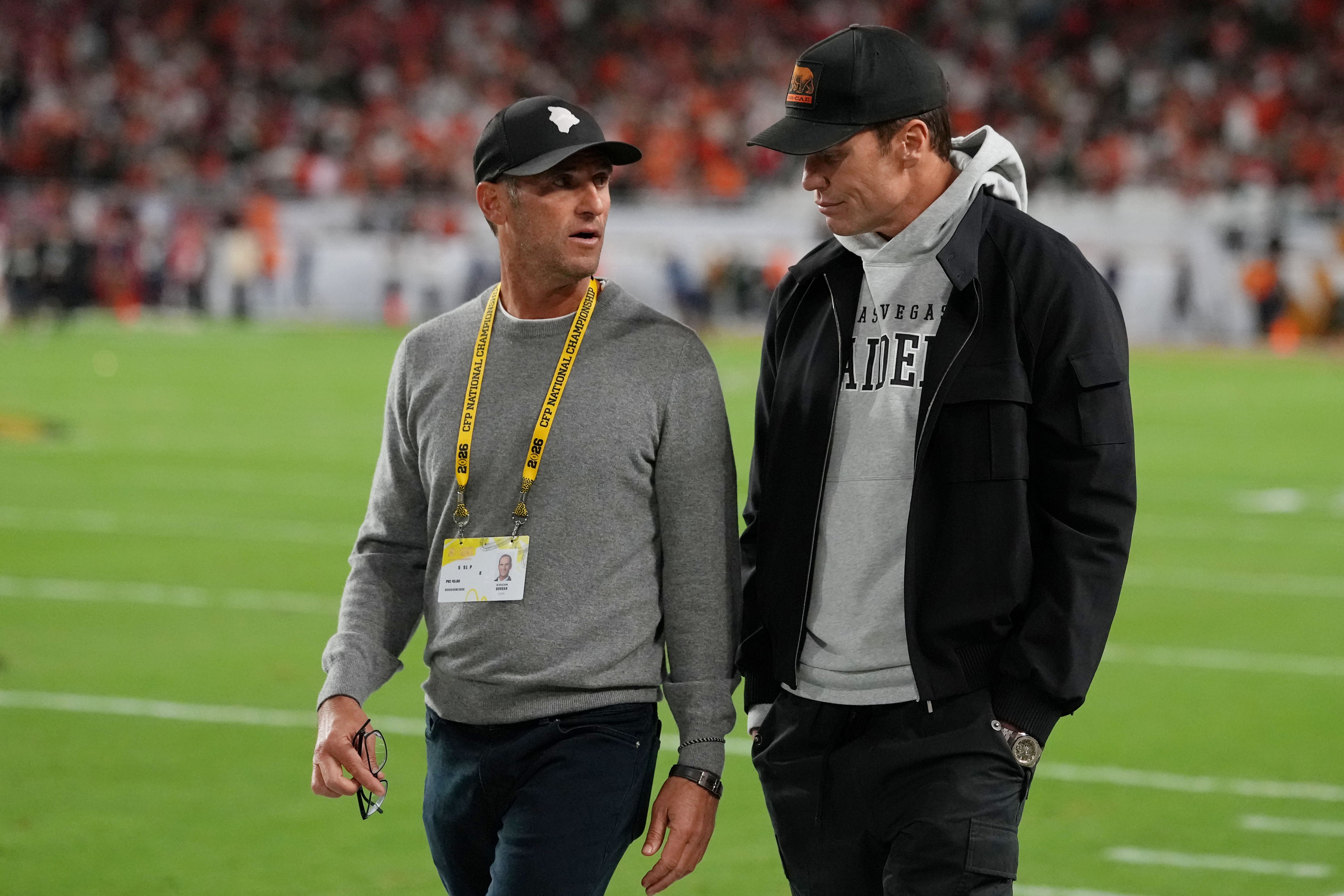 Las Vegas Raiders general manager GM John Spytek owner Tom Brady