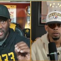 Former Pittsburgh Steelers James "Deebo" Harrison and Joe Haden react to Joey Porter's comments about Ben Roethlisberger on their podcast, Deebo and Joe on YouTube, 2/16/26.