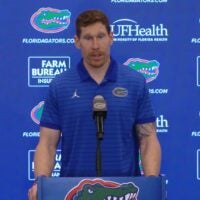 Florida Gators offensive line coach Phil Trautwein talking about how important it was to return to his alma mater.