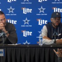 Dallas Cowboys head coach Brian Schottenheimer and defensive coordinator Christian Parker talk to reporters ahead of 2026 offseason.