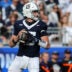 Oct 11, 2025; University Park, Pennsylvania, USA; Penn State Nittany Lions quarterback Drew Allar (15) looks to throw a pass during the first quarter against the Northwestern Wildcats at Beaver Stadium. Mandatory Credit: Matthew O'Haren-Imagn Images