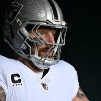 Dec 14, 2025; Philadelphia, Pennsylvania, USA; Las Vegas Raiders defensive end Maxx Crosby (98) in the tunnel against the Philadelphia Eagles at Lincoln Financial Field.