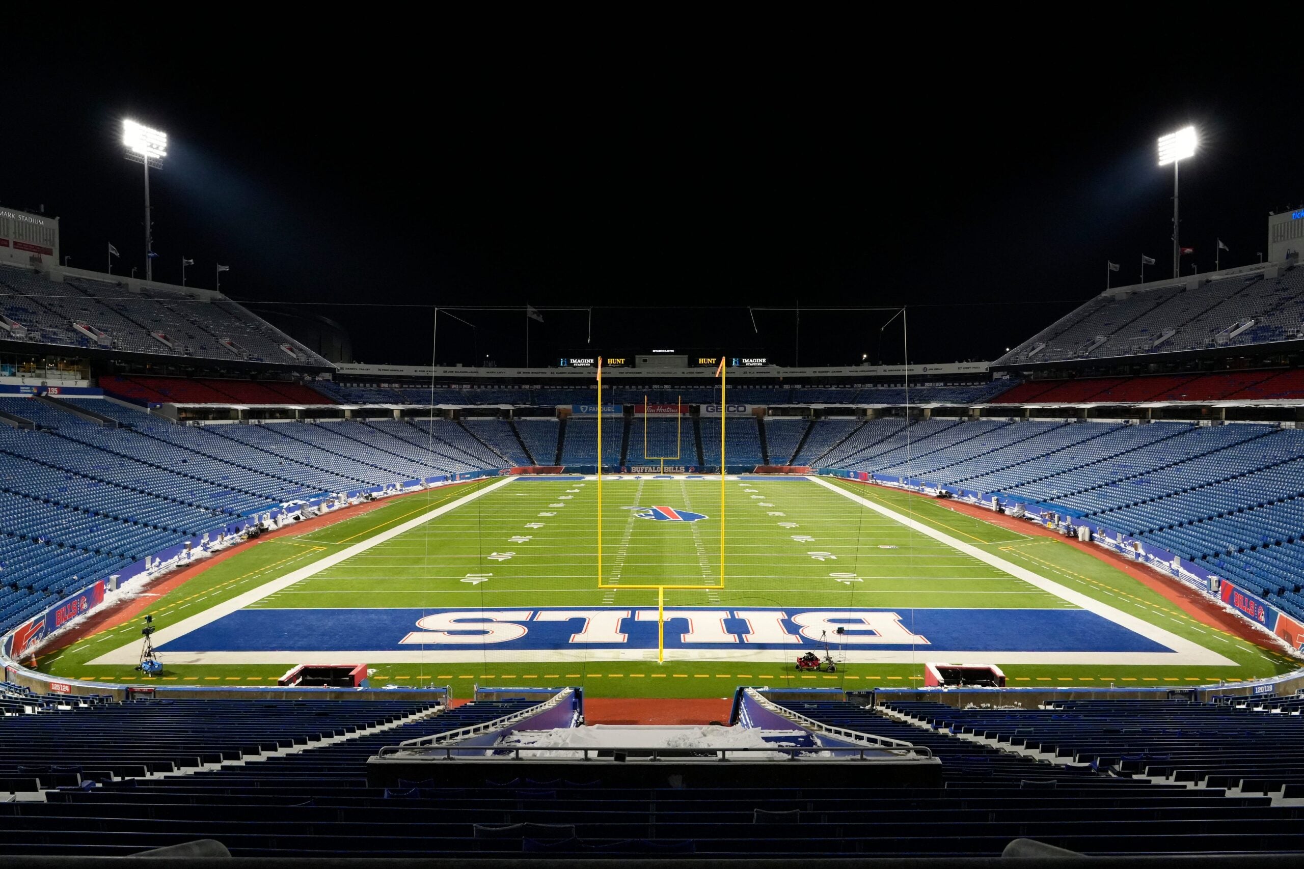 A final look inside Highmark Stadium hours after the Bills' win over the Jets in their last regular season game at Highmark Stadium in Orchard Park on Sunday, Jan. 4, 2026
