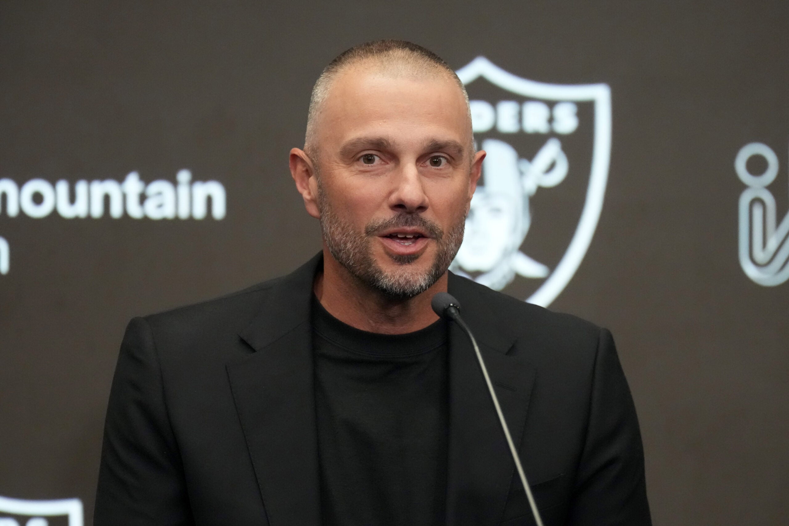 Las Vegas Raiders general manager John Spytek D'Angelo Ponds Fernando Mendoza NFL Combine