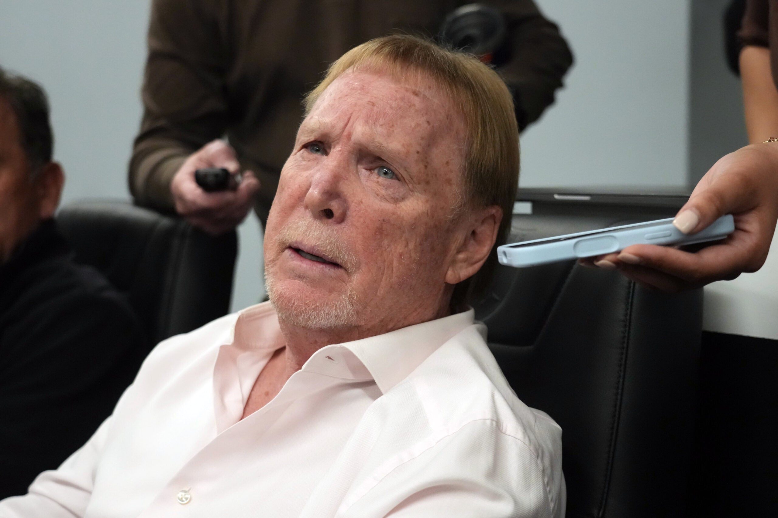 Las Vegas Raiders owner Mark Davis head coach Klint Kubiak offensive defensive coordinator search