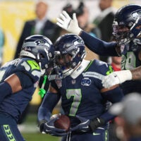 Group of Seahawks defenders