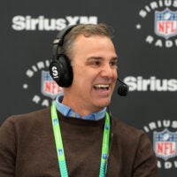Feb 24, 2026; Indianapolis, IN, USA; NFL Network analyst Daniel Jeremiah on the SiriusXM NFL Radio set at the NFL Scouting Combine at the Indiana Convention Center.