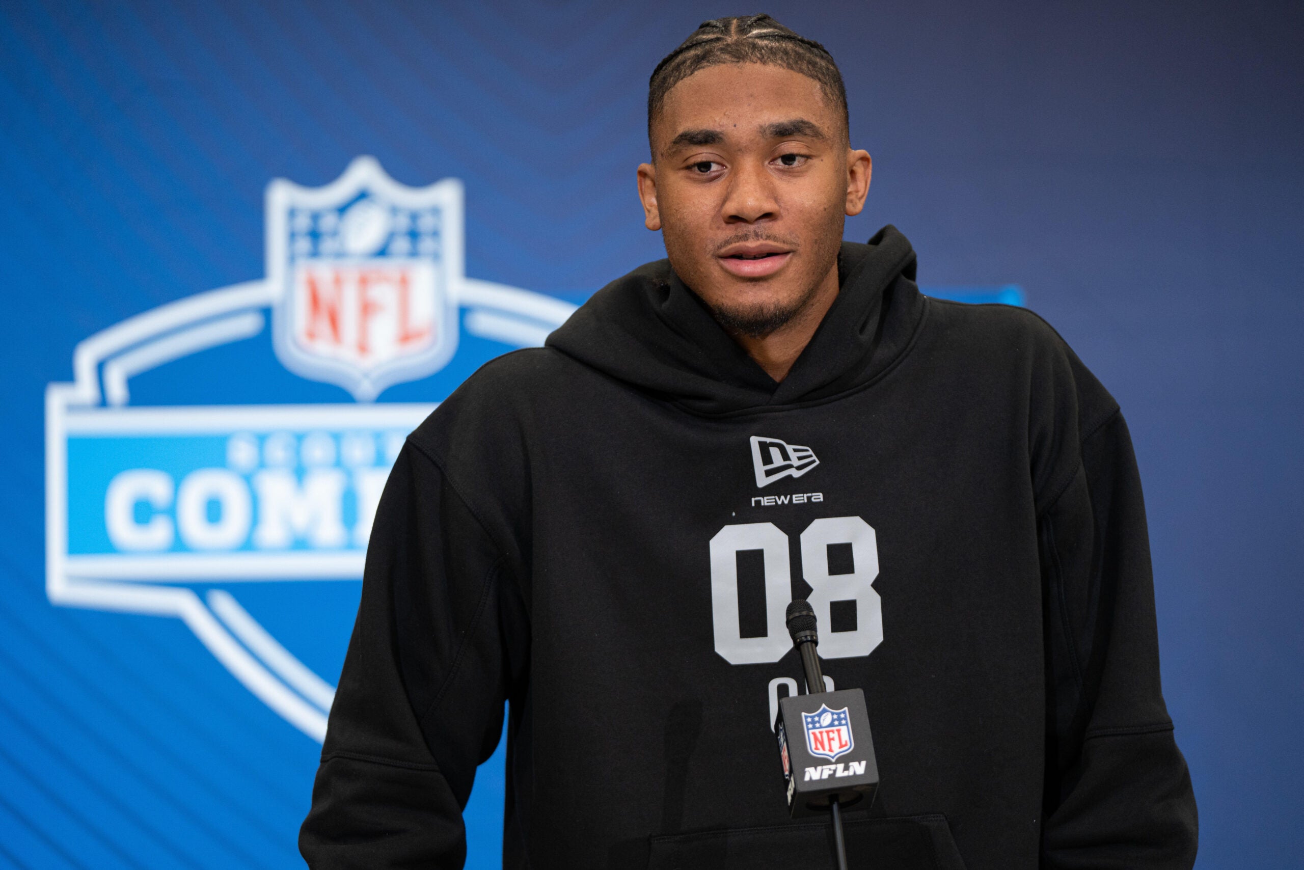 The Arkansas Razorbacks quarterback Taylen Green NFL Draft Combine Kansas City Chiefs Tight End Wide receiver