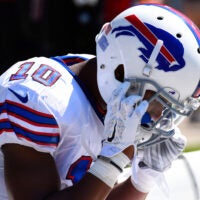 Sep 7, 2014; Chicago, IL, USA; Buffalo Bills wide receiver Robert Woods (10) during the second half at Soldier Field.