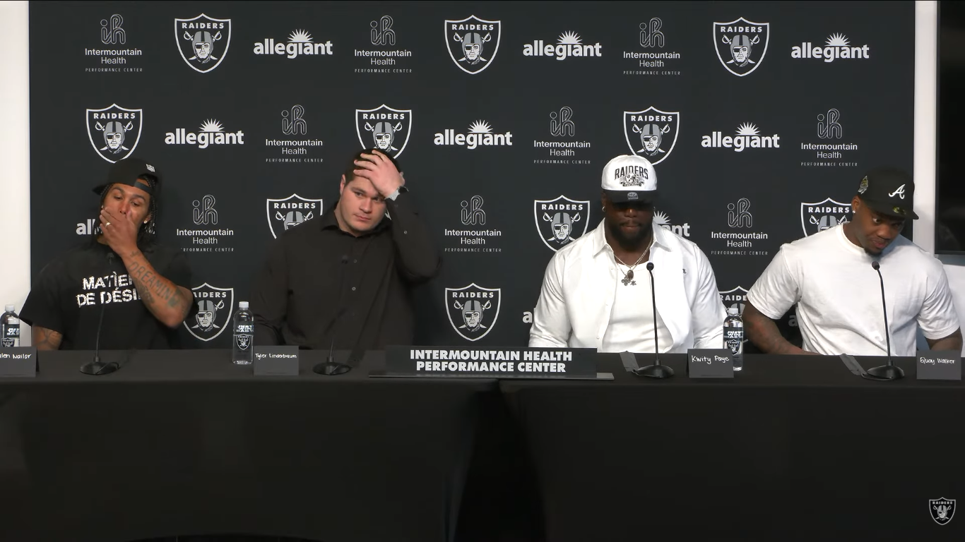 Las Vegas Raiders free agents press conference Jalen Nailor wide receiver