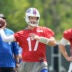 Jun 11, 2025; Orchard Park, NY, USA; Buffalo Bills quarterback Josh Allen (17) throws the ball during Minicamp at Highmark Stadium.