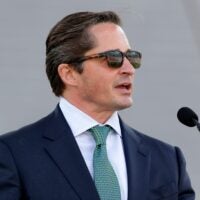 Green Bay Packers president and CEO Ed Policy speaks during the Green Bay Packers annual shareholders meeting on July 25, 2025, at Lambeau Field in Green Bay, Wis.