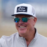 Jul 26, 2025; Oxnard, CA, USA; Dallas Cowboys chief operating officer Stephen Jones at training camp at the River Ridge Fields.