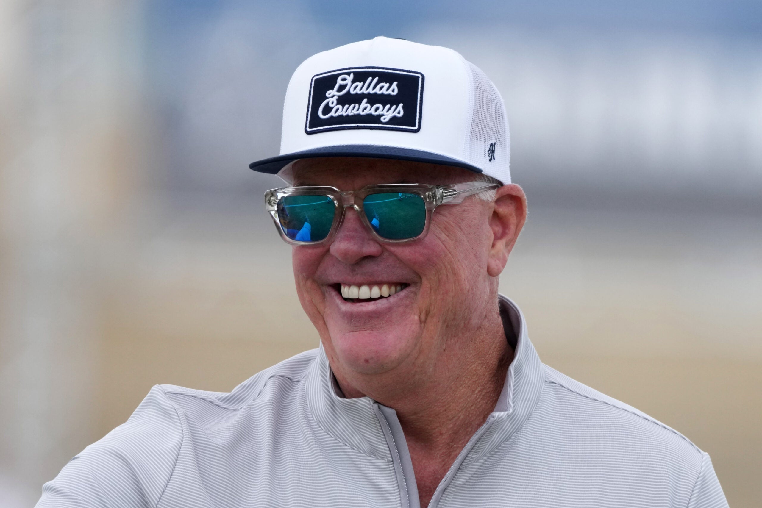 Jul 26, 2025; Oxnard, CA, USA; Dallas Cowboys chief operating officer Stephen Jones at training camp at the River Ridge Fields.