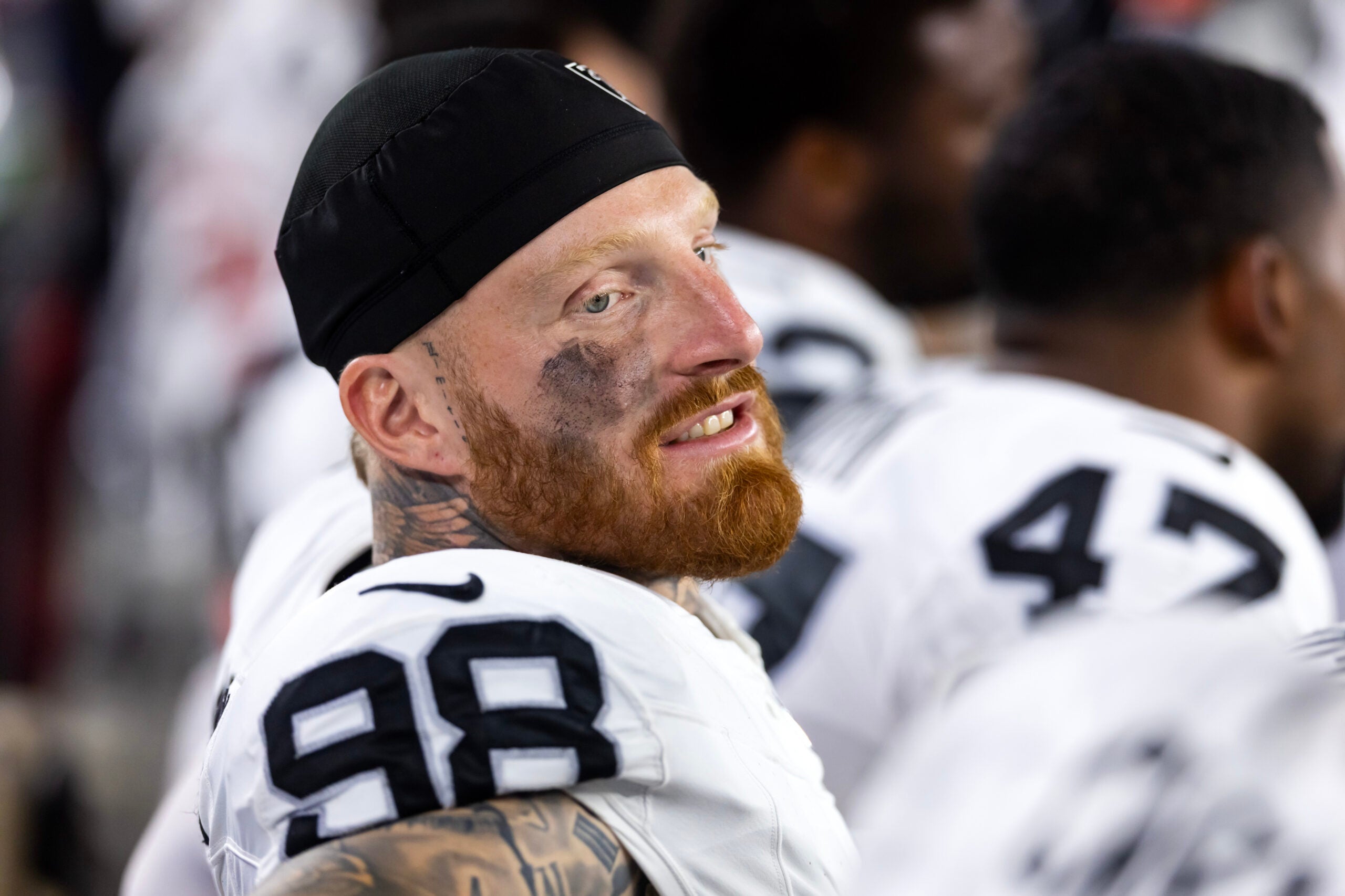 Las Vegas Raiders defensive end Maxx Crosby returns to the Raiders via tweet