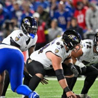 Las Vegas raiders new center Tyler Linderbaum running game pass game