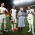 Oct 26, 2025; Pittsburgh, Pennsylvania, USA; Sports commentator Melissa Stark interviews (from left to right) Green Bay Packers tight end Tucker Kraft (85), defensive end Micah Parsons (1) and quarterback Jordan Love (10) after the game against the Pittsburgh Steelers at Acrisure Stadium.