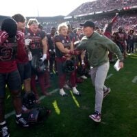 Oklahoma Sooners head coach Brent Venables 2027 recruit JuJu Johnson