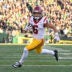 Nov 22, 2025; Eugene, Oregon, USA; Southern California Trojans wide receiver Makai Lemon (6) runs with the ball during the first half against the Oregon Ducks at Autzen Stadium.