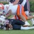 Clemson defensive lineman Peter Woods (11) sacks South Carolina quarterback LaNorris Sellers (16) after the Tigers’ 28-14 win at Williams-Brice Stadium in Columbia, S.C. Saturday, November 29, 2025.