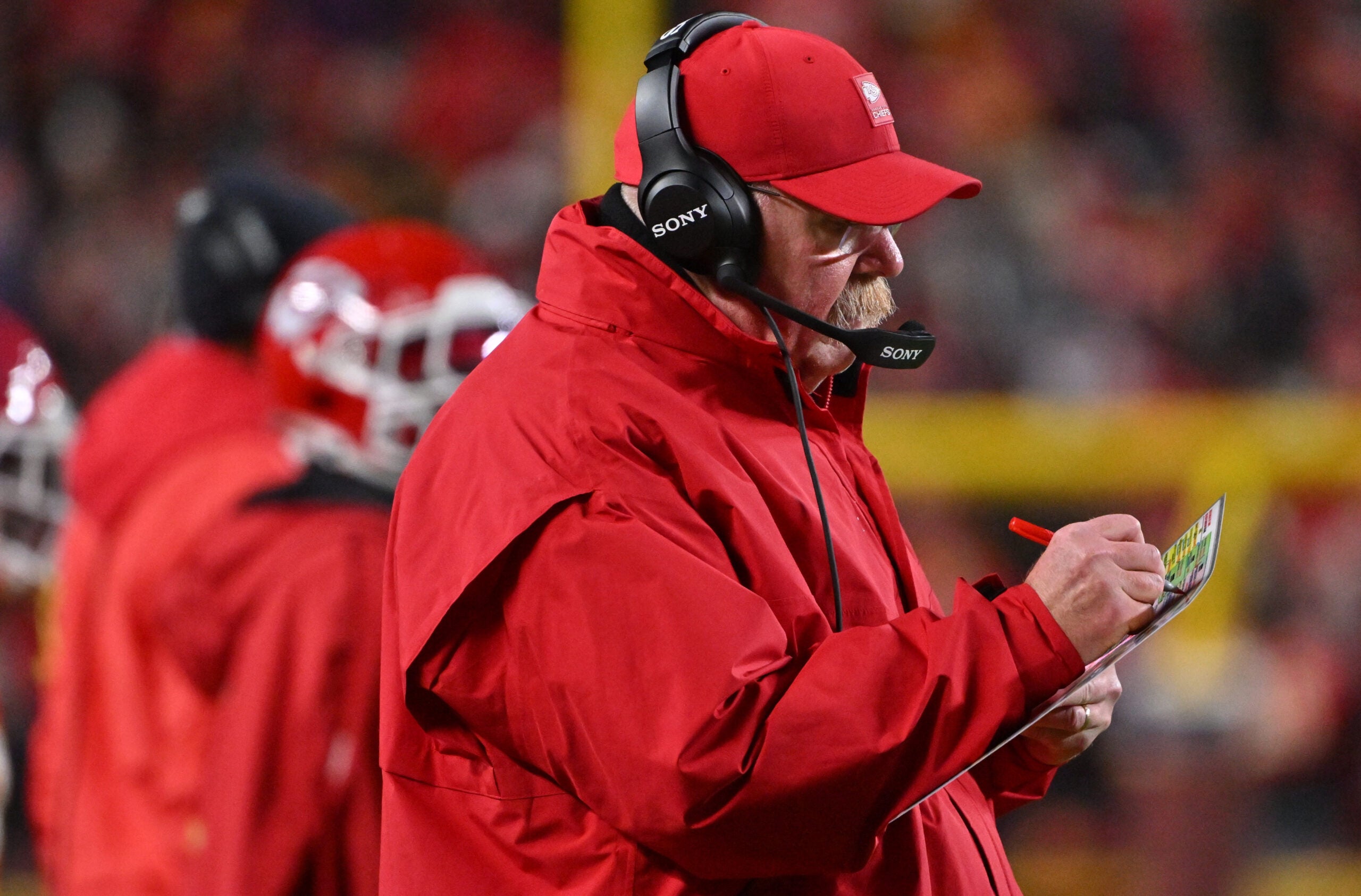 Kansas City Chiefs head coach Andy Reid NFL Draft Combine wide receiver Brenen Thompson