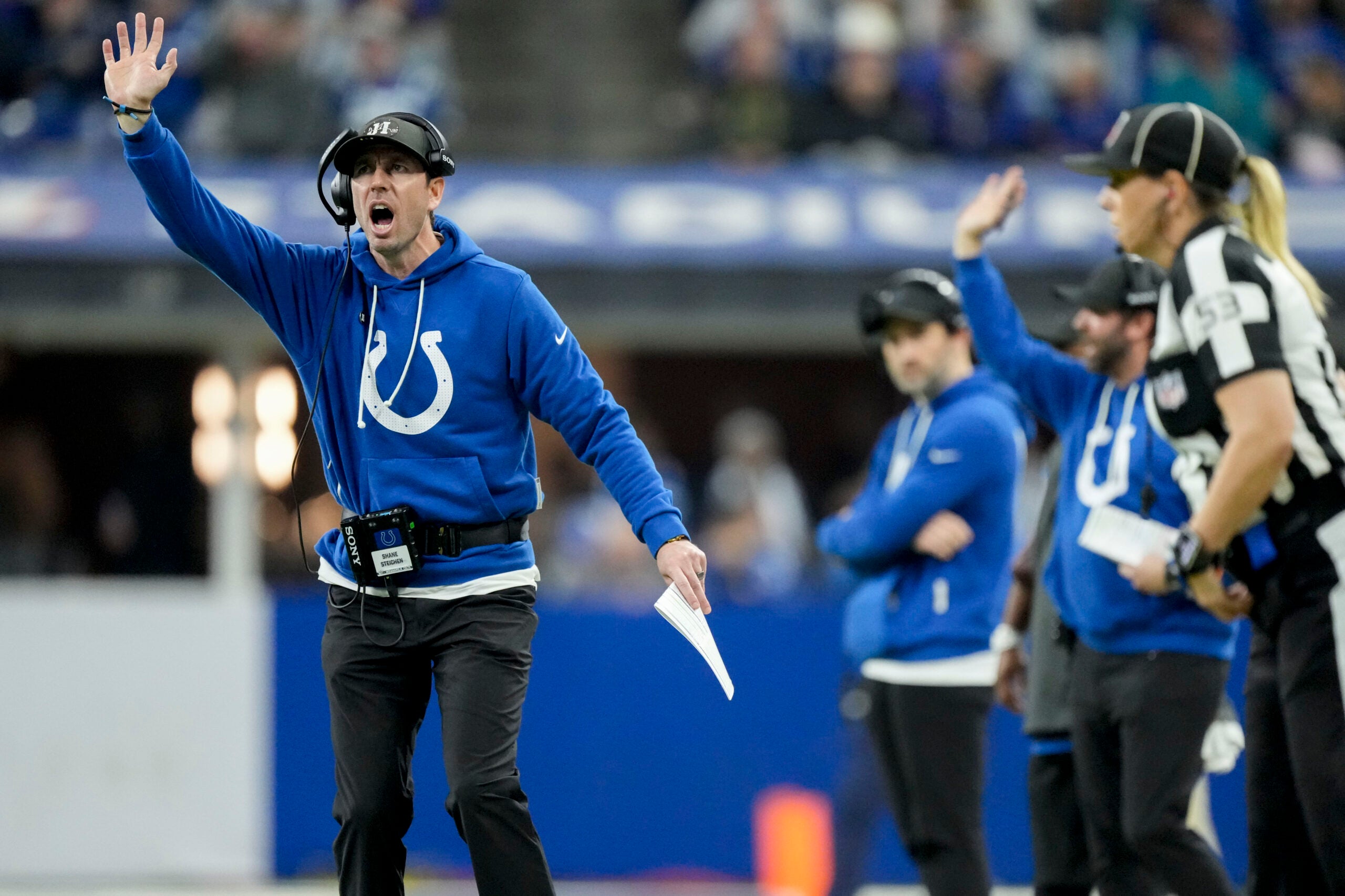 Colts head coach Shane Steichen