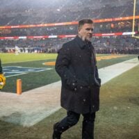 Green Bay Packers general manager Brian Gutekunst is shown before their wild card playoff game against the Chicago Bears Saturday, January 10, 2026 at Soldier Field in Chicago, Illinois.
