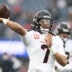 Jan 18, 2026; Foxborough, MA, USA; Houston Texans quarterback C.J. Stroud (7) warms up before an AFC Divisional Round game against the New England Patriots at Gillette Stadium.