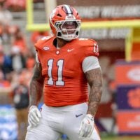 Clemson defensive lineman Peter Woods (11) during the second quarter at Memorial Stadium in Clemson, S.C. Saturday, September 6, 2025.
