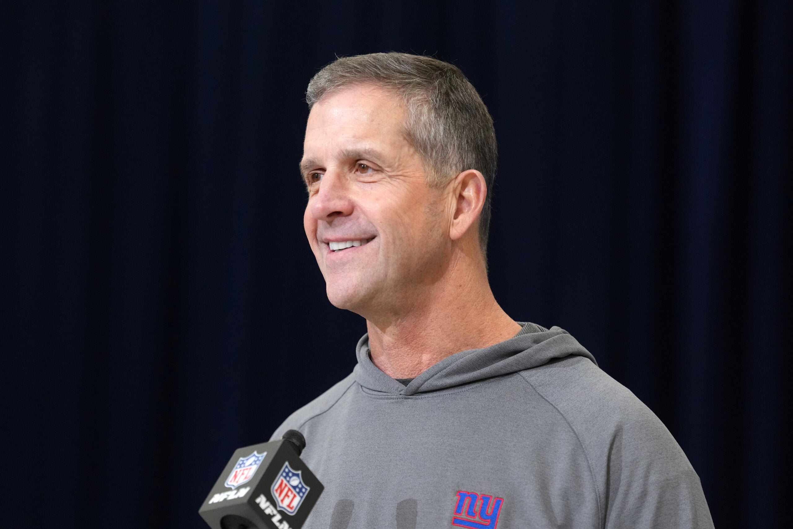 Giants head coach John Harbaugh