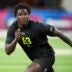 Feb 26, 2026; Indianapolis, IN, USA; Missouri defensive lineman Zion Young (DL63) during the NFL Scouting Combine at Lucas Oil Stadium.