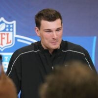 Las Vegas Raiders quarterback Fernando Mendoza starting quarterback Geno Smith.