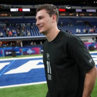 Las Vegas Raiders NFL Draft Combine Indiana QB Fernando Mendoza Mississippi State Bulldogs WR Brenen Thompson