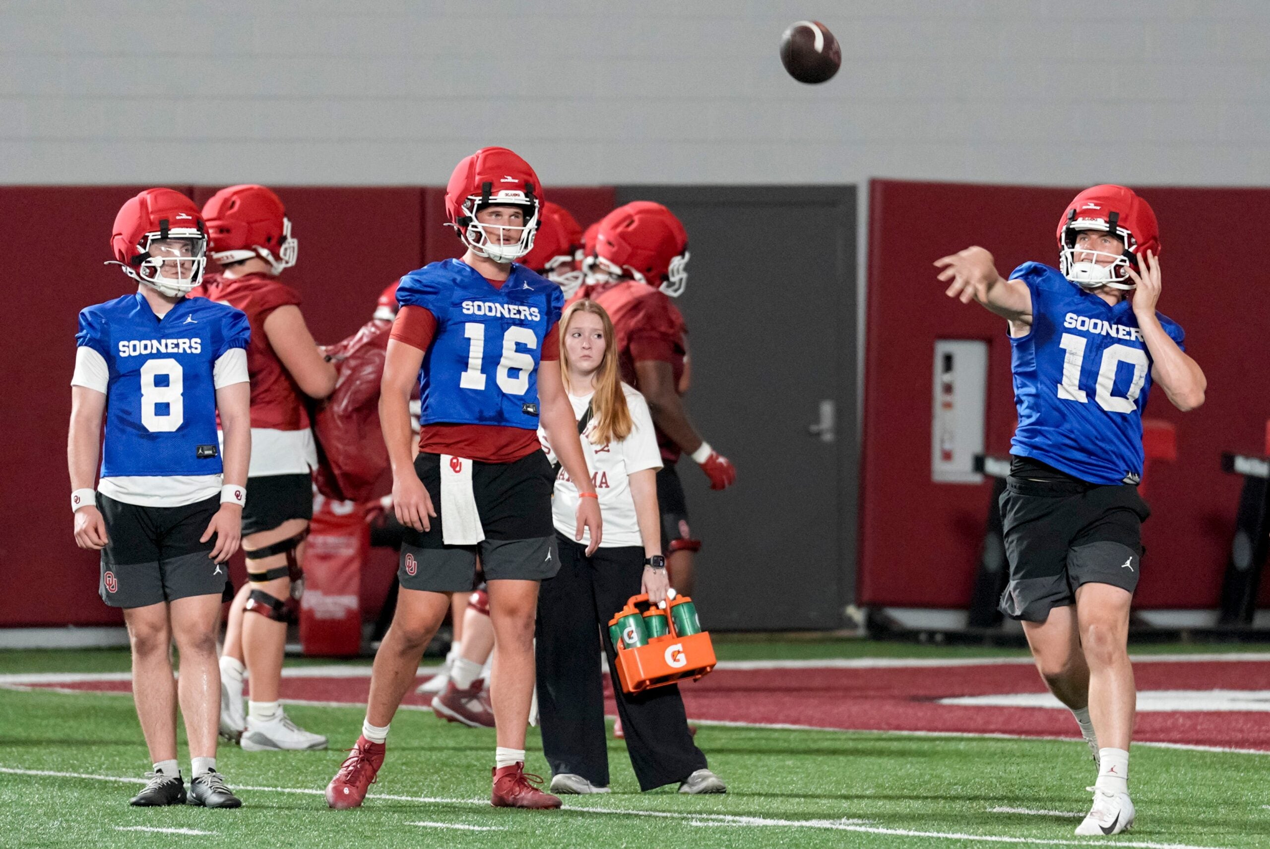 Oklahoma Sooners quarterback John Mateer Bowe Bentley