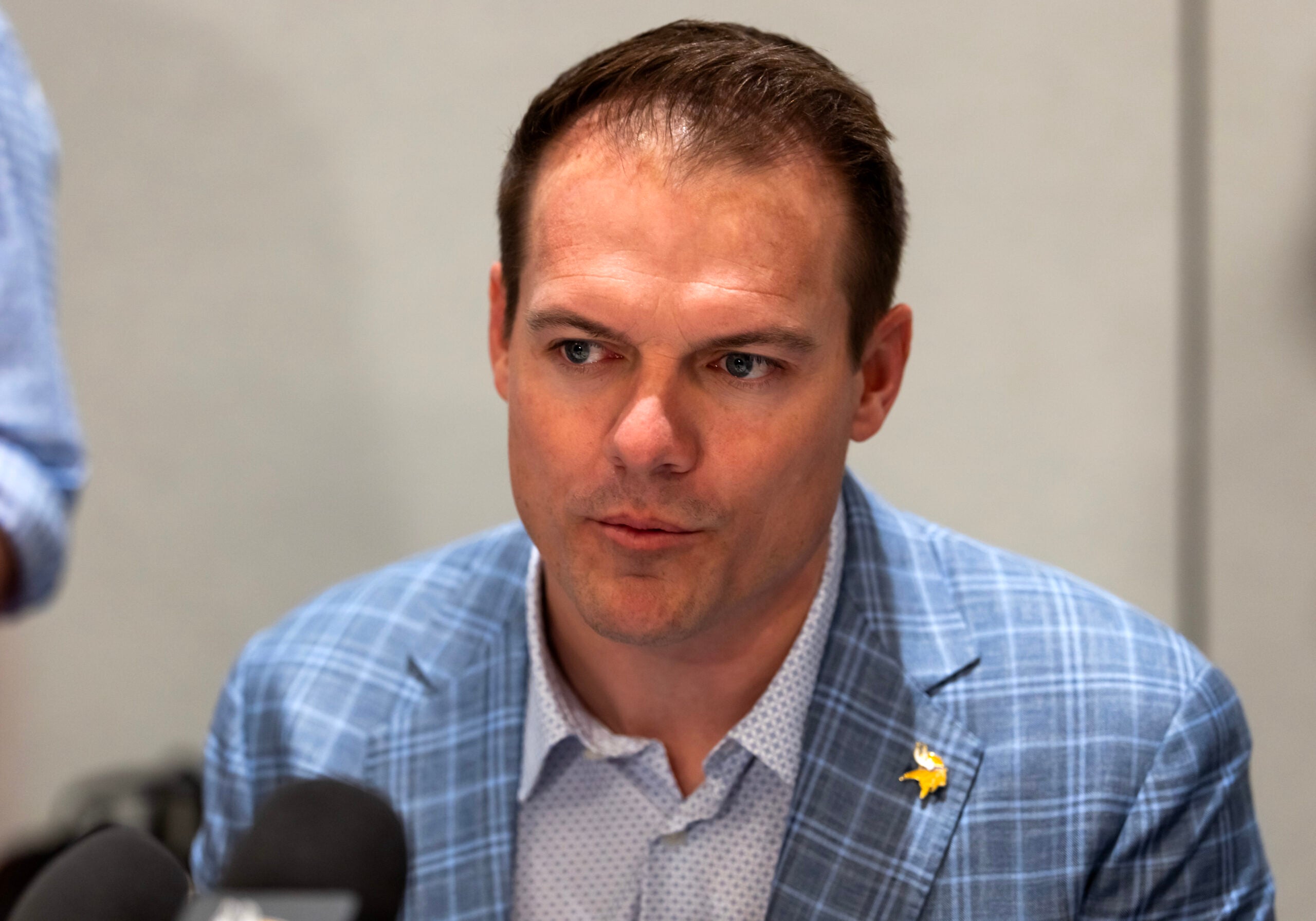 Mar 30, 2026; Phoenix, AZ, USA; Minnesota Vikings head coach Kevin O'Connell during the 2026 NFL Annual League Meeting at the Arizona Biltmore.