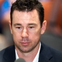 The Las Vegas Raiders head coach Klint Kubiak rookie quarterback Fernando Mendoza