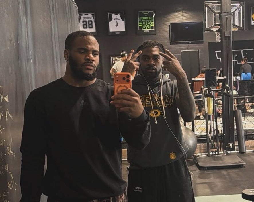 Micah Parsons and Trevon Diggs are working out together.