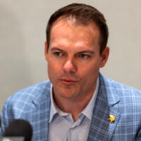 Mar 30, 2026; Phoenix, AZ, USA; Minnesota Vikings head coach Kevin O'Connell during the 2026 NFL Annual League Meeting at the Arizona Biltmore.