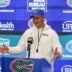 Florida head coach Jon Sumrall speaks after spring practice at Sanders Practice Fields in Gainesville, FL on Tuesday, April 7, 2026.