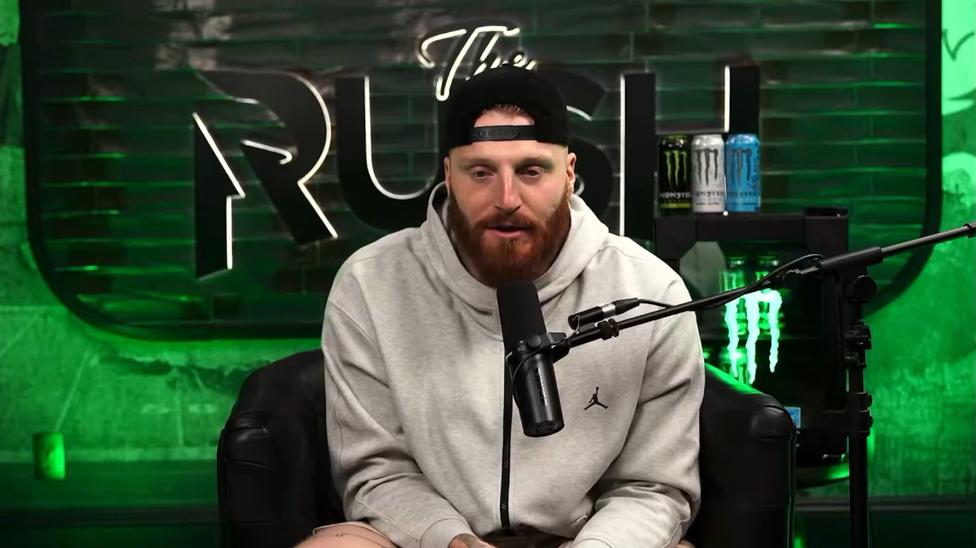 Las Vegas Raiders defensive end Maxx Crosby on his podcast talking about Kirk Cousins