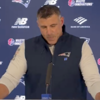 Mike Vrabel spoke to the media about his involvement with Dianna Russini on Tuesday.