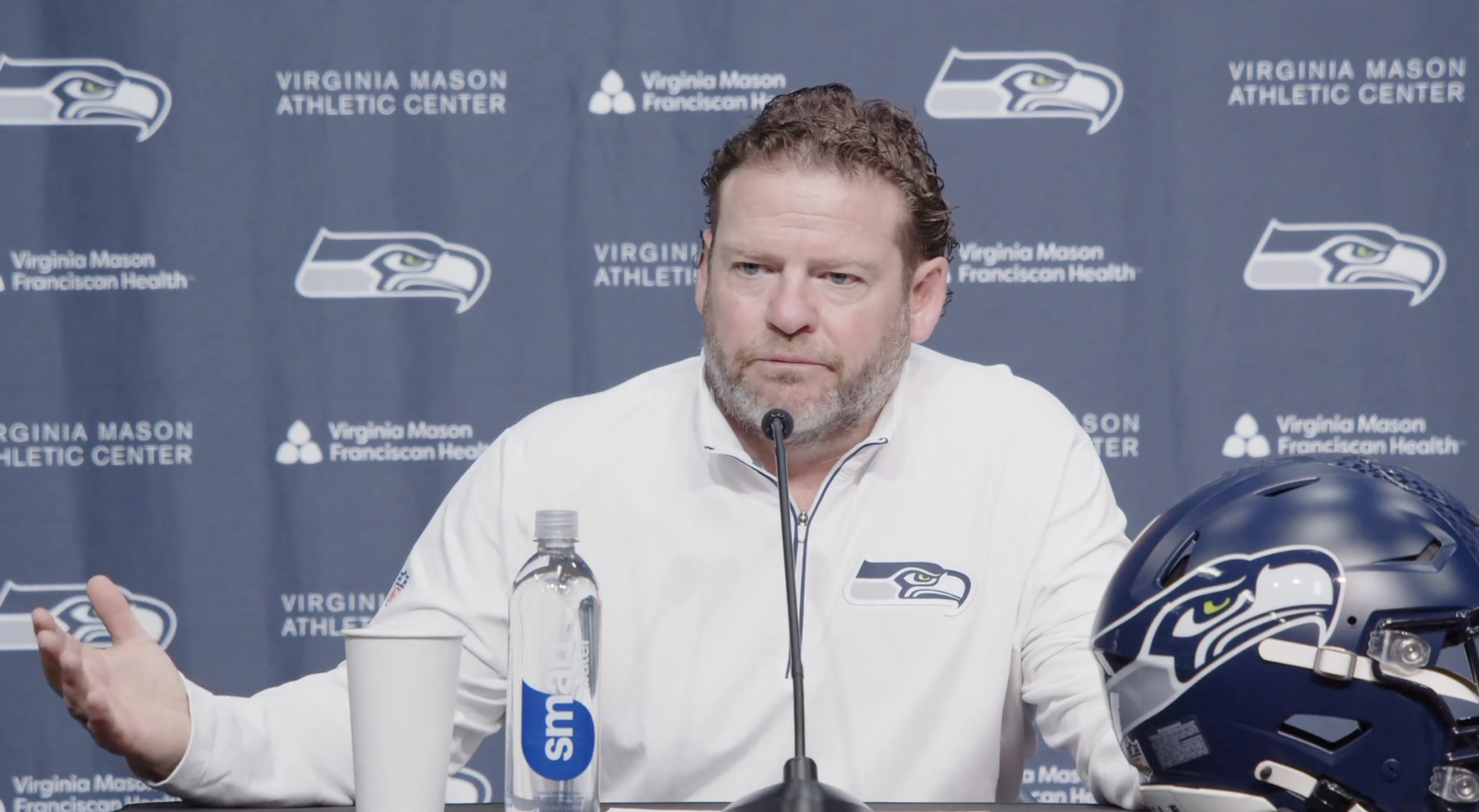 Seahawks general manager John Schneider will try and use his first pick of the draft to trade back.