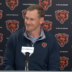 Chicago Bears head coach Ben Johnson speaks with the media following the 2026 NFL Draft.