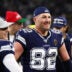 Dec 15, 2019; Arlington, TX, USA; Dallas Cowboys tight end Jason Witten (82) smiles on the sidelines during the fourth quarter against the Los Angeles Rams at AT&T Stadium.
