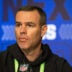 Mar 1, 2022; Indianapolis, IN, USA; Buffalo Bills general manager Brandon Beane talks to the media during the 2022 NFL Combine.