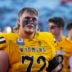 Dec 30, 2022; Tucson, AZ, USA; Wyoming Cowboys offensive tackle Caden Barnett (72) against the Ohio Bobcats during the 2022 Barstool Sports Arizona Bowl at Arizona Stadium.