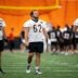 Cincinnati Bengals center Nate Gilliam (66), Cincinnati Bengals center Matt Lee (62) and Cincinnati Bengals offensive tackle Eric Miller (74) look on at Bengals spring practice at the IEL Indoor Facility in Cincinnati on Thursday, June 13, 2024.